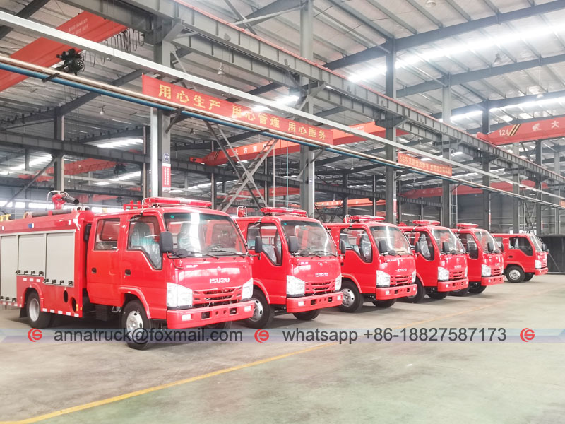 6 units ISUZU Fire Fighting Trucks to Asia