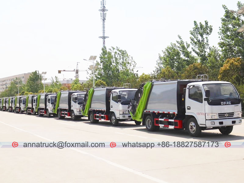 To Africa---12 units Dongfeng Compactor Garbage Truck 