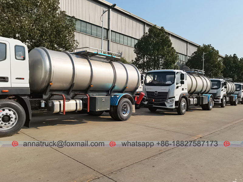  To Myanmar – 10 units of Water Tank Lorry FOTON Chassis in May,2022