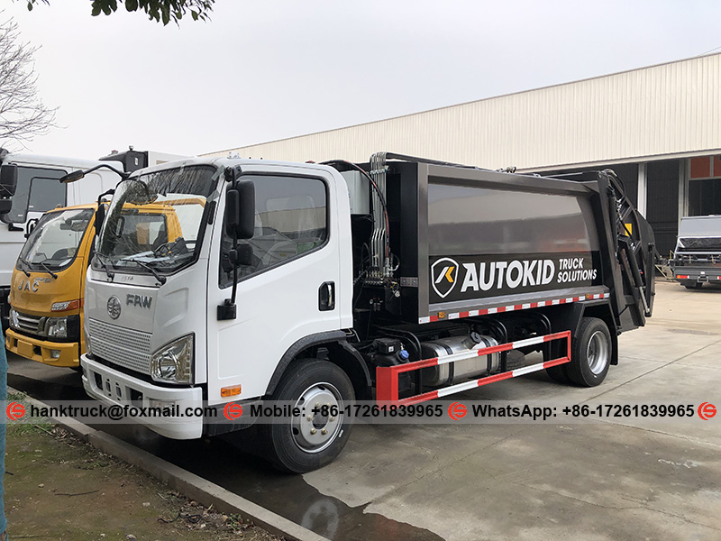 FAW 8 CBM Garbage Compactor Truck to Philippines